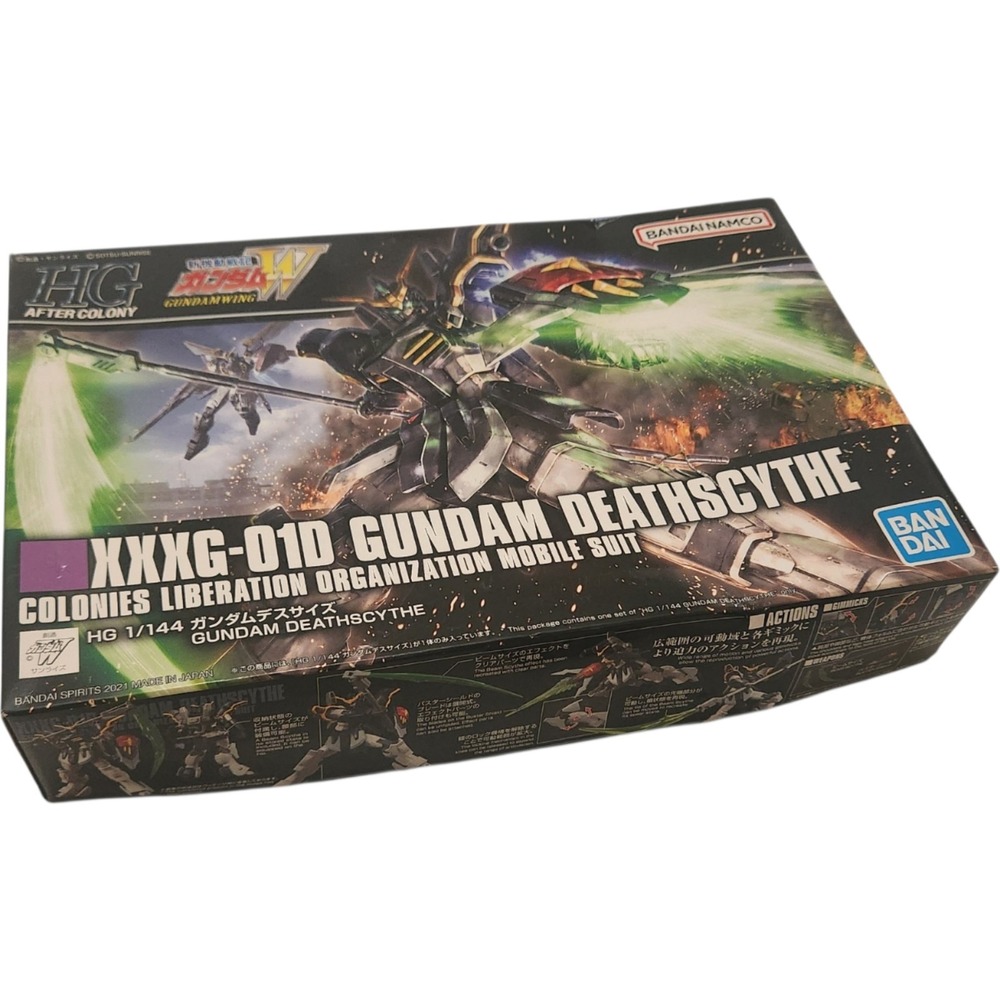 Bandai HG 1/144 Gundam Deathscythe XXXG-01D Model Kit & RX-78-2 Figure Set